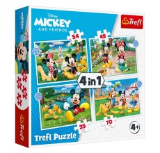 Puzzle Mickey Mouse Disney 4 in 1